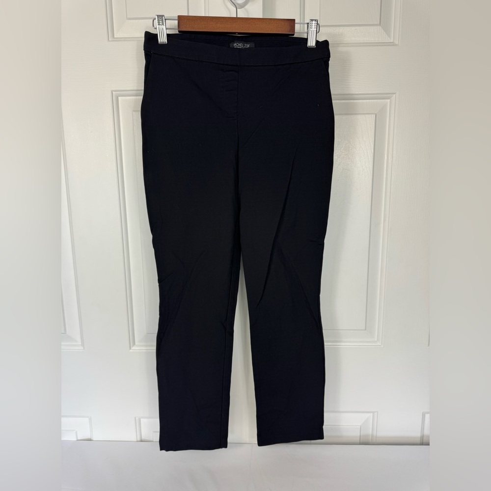 Rachel Zoe Dress Pants Women's Size 6 Black Pull-On Straight Leg Career Clothing